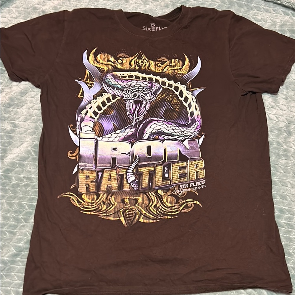 Mens Brown six flag shirt